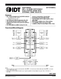 Datasheet IDT707288S производства IDT